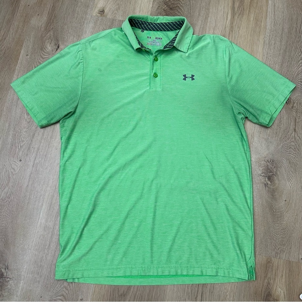 Under Armour Men's Light Green Polo Shirt